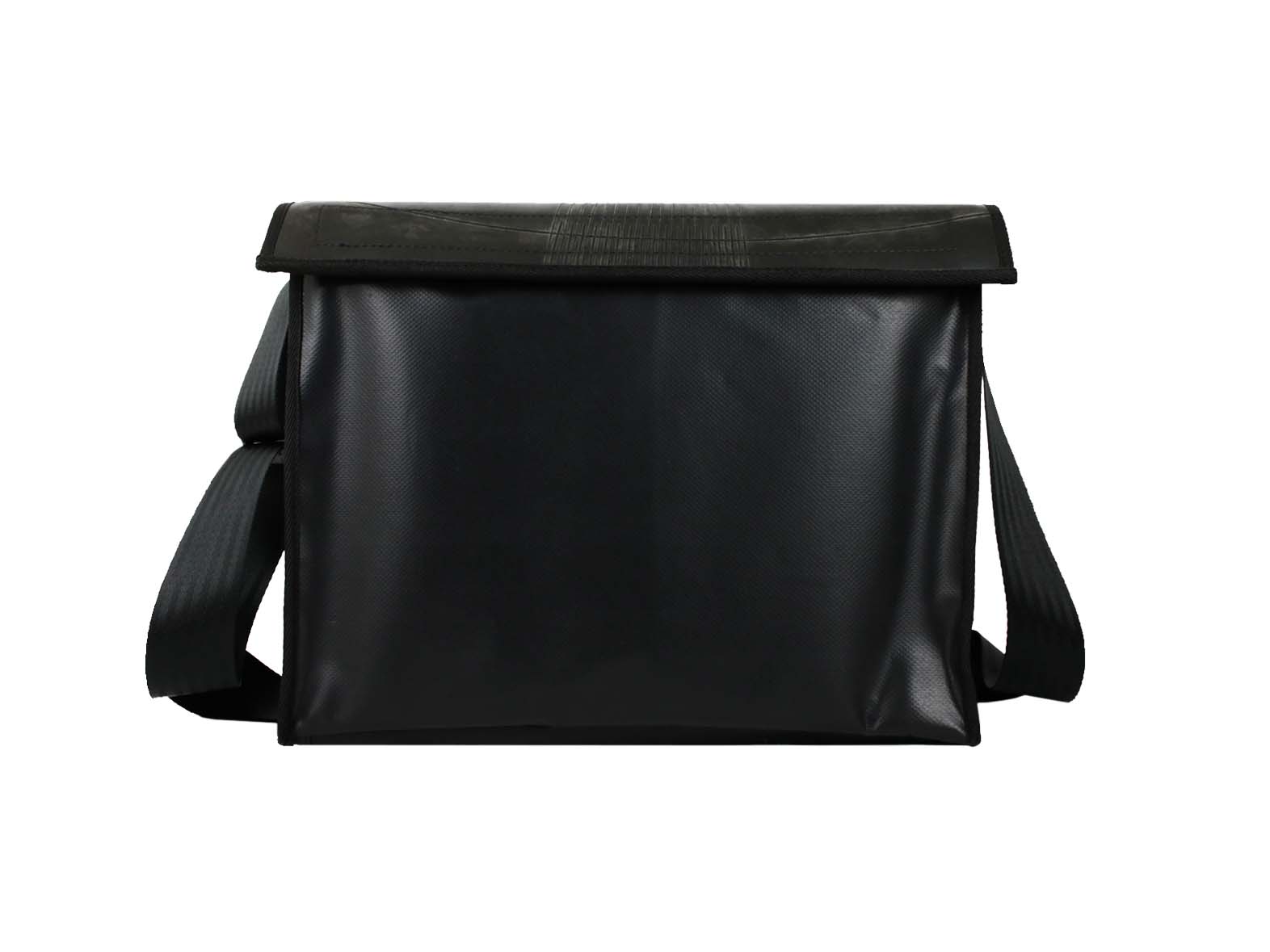 messenger bag XL inner tube black - Vegan America