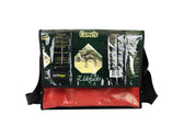 messenger bag XL coffee package green - Vegan America