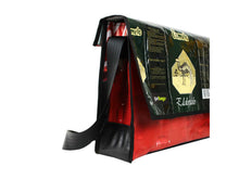 messenger bag XL coffee package green - Vegan America
