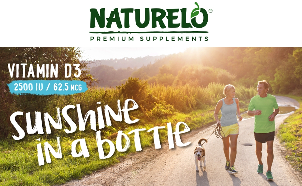 naturelo, vitamin d3, d3 2500, iu